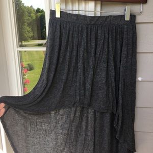 Vintage High Low Jersey Skirt